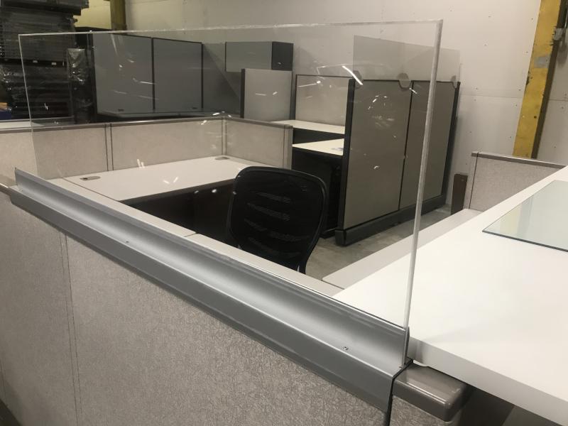 72" W X 18"H CUBICLE WALL EXTENSION  (CLEAR)